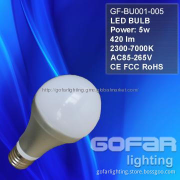 5W LED Bulbs,420lm, E27/E14/GU10,hot sales